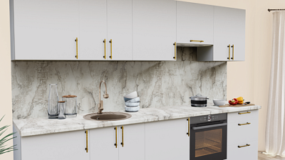 Кухня на заказ Супермат панакота